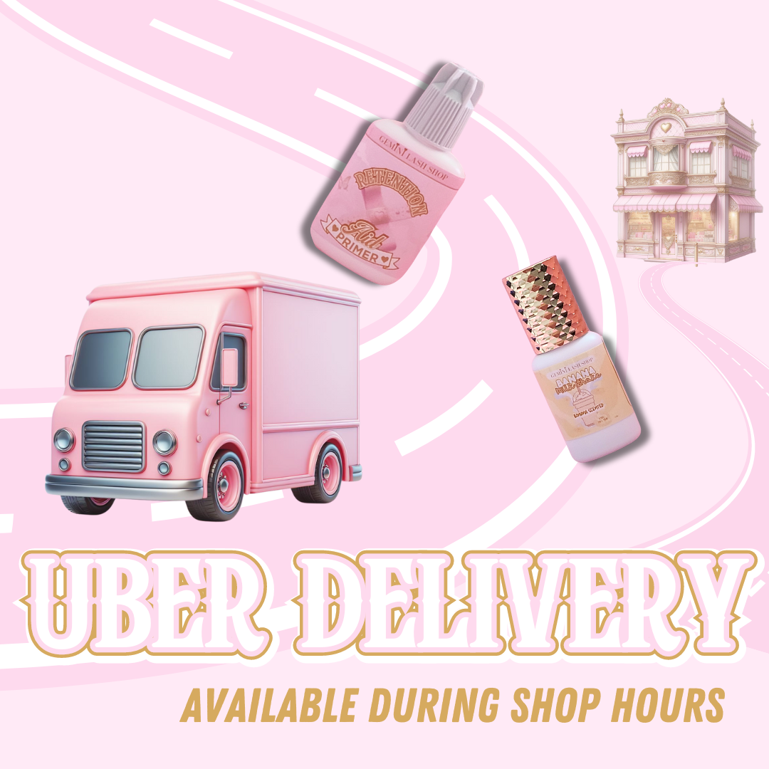 GEMINI LASH SHOP OFFERS UBER DELIVERY
